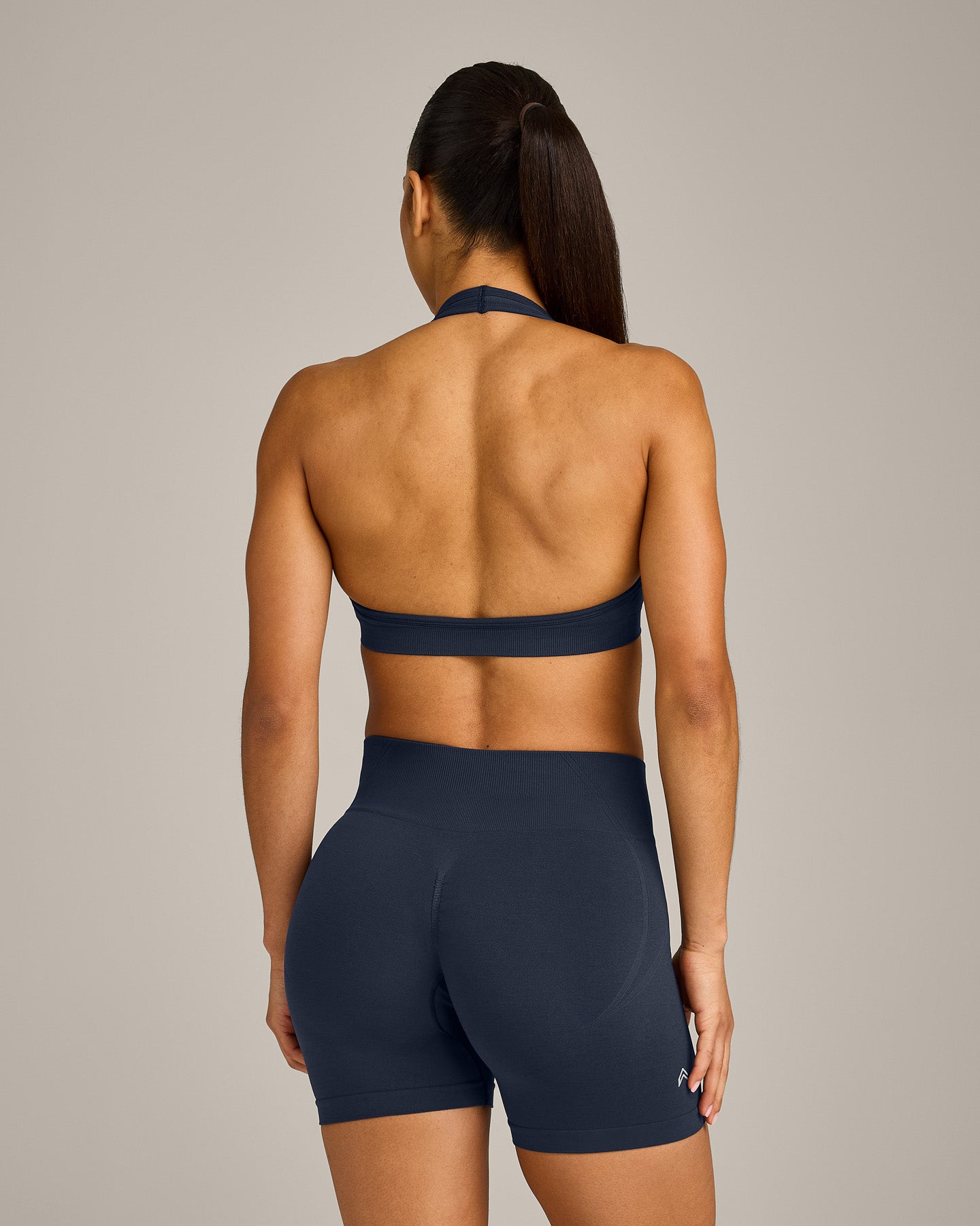 EffortlessLift™ Seamless Halter Neck Sports Bra New Branding | True Blue