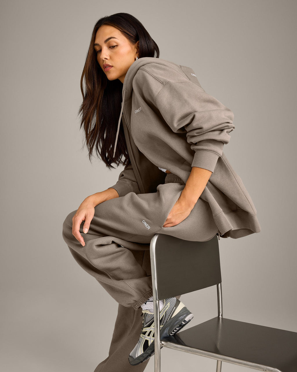 Foundations Cosy Oversized Zip Up Hoodie | Minky