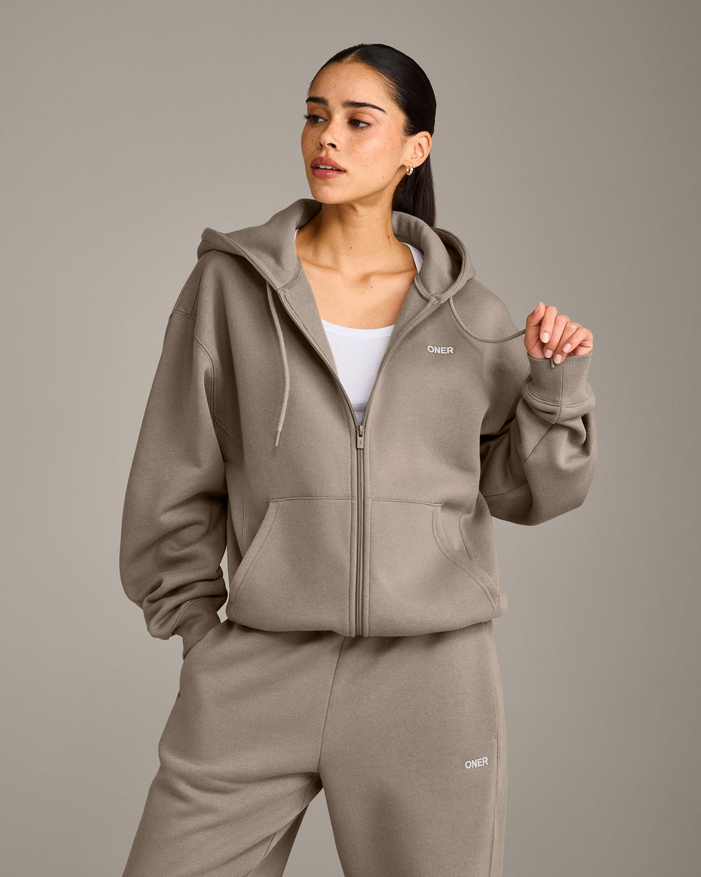 Foundations Cosy Zip Up Hoodie | Minky