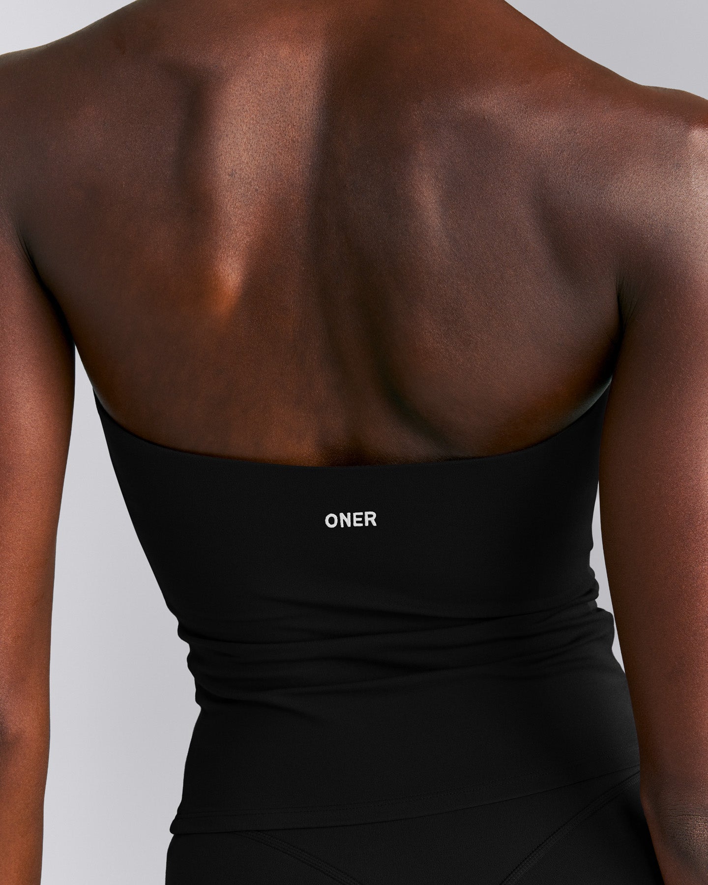 SoftMotion™ Strappy Halter Neck Tank Top with Built in Bra Shelf New Branding | Black