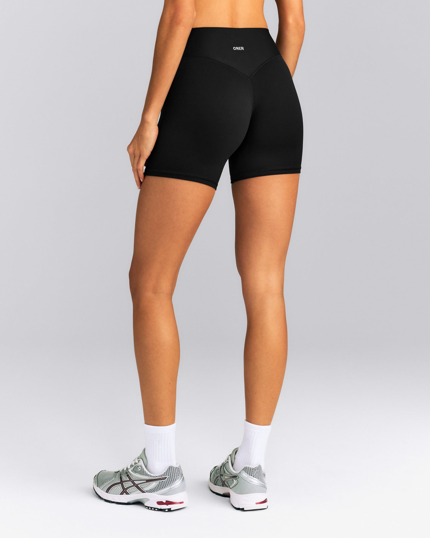 SoftMotion™ High Waisted Shorts 6" New Branding | Black