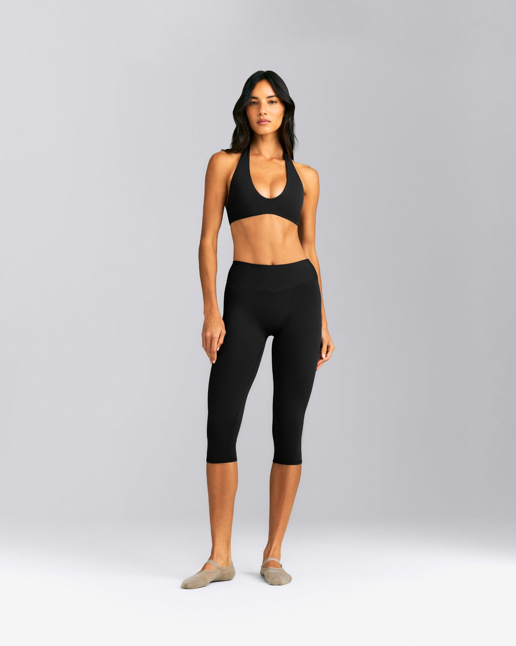 SoftMotion™ Minimal Halter Neck Bralette New Branding | Black