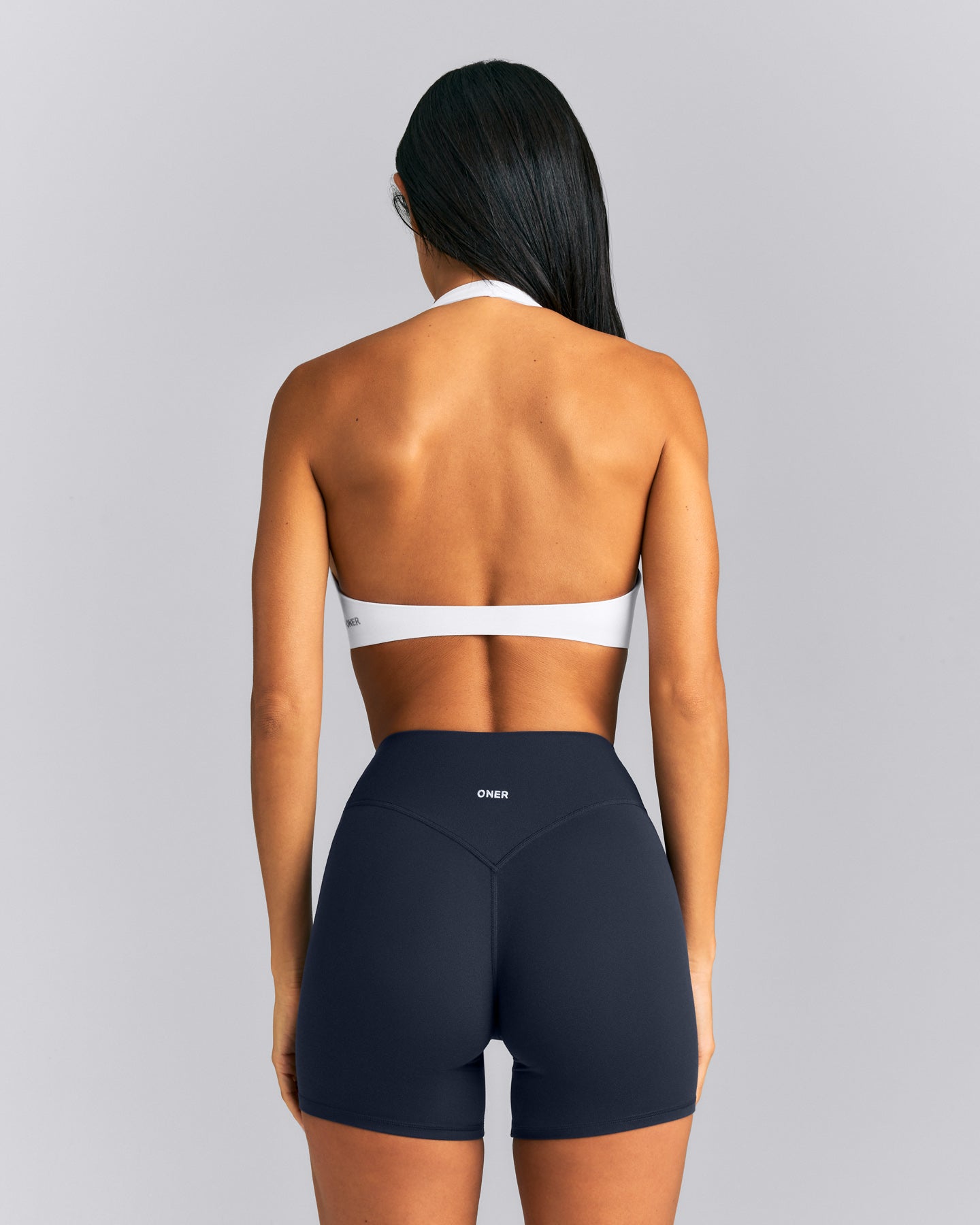 SoftMotion™ Minimal Halter Neck Bralette New Branding | White