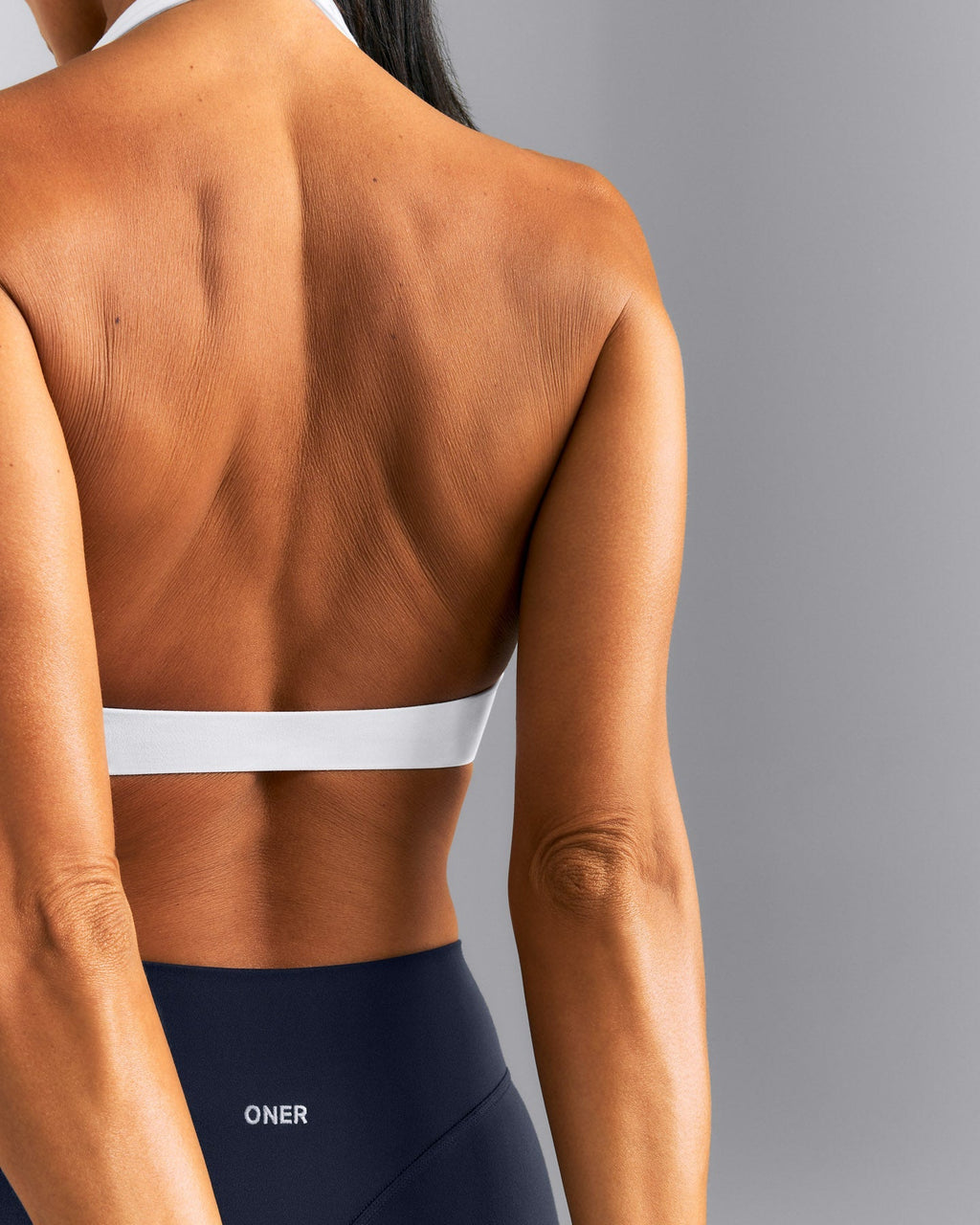 SoftMotion™ Minimal Halter Neck Bralette New Branding | White