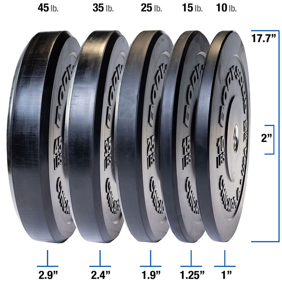 Body Solid OBPX Chicago Extreme Bumper Plates