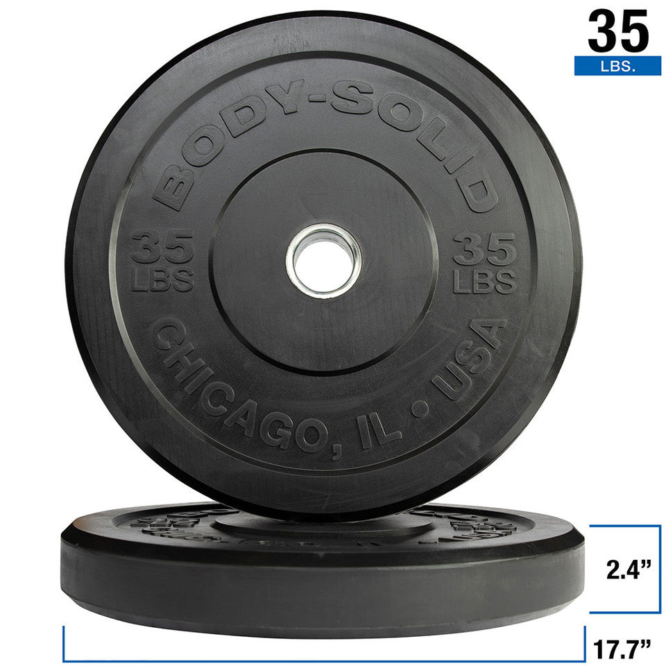 Body Solid OBPX Chicago Extreme Bumper Plates