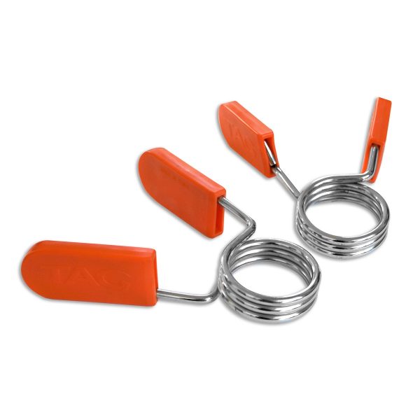 TAG - Standard Wire 2" Spring Collar w/soft plastic handle (pair)