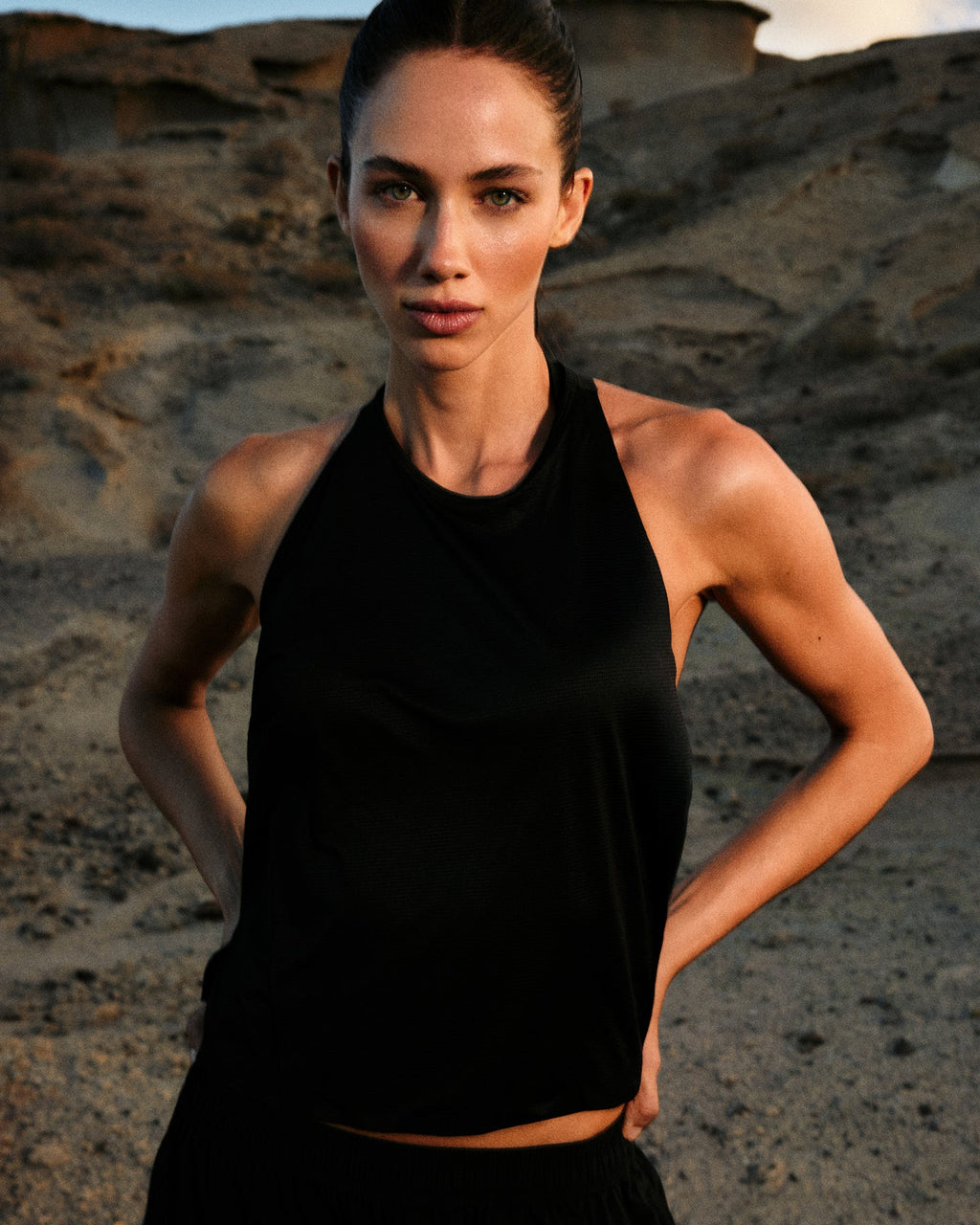PrecisionMove™ Drop Armhole Tank Top | Black