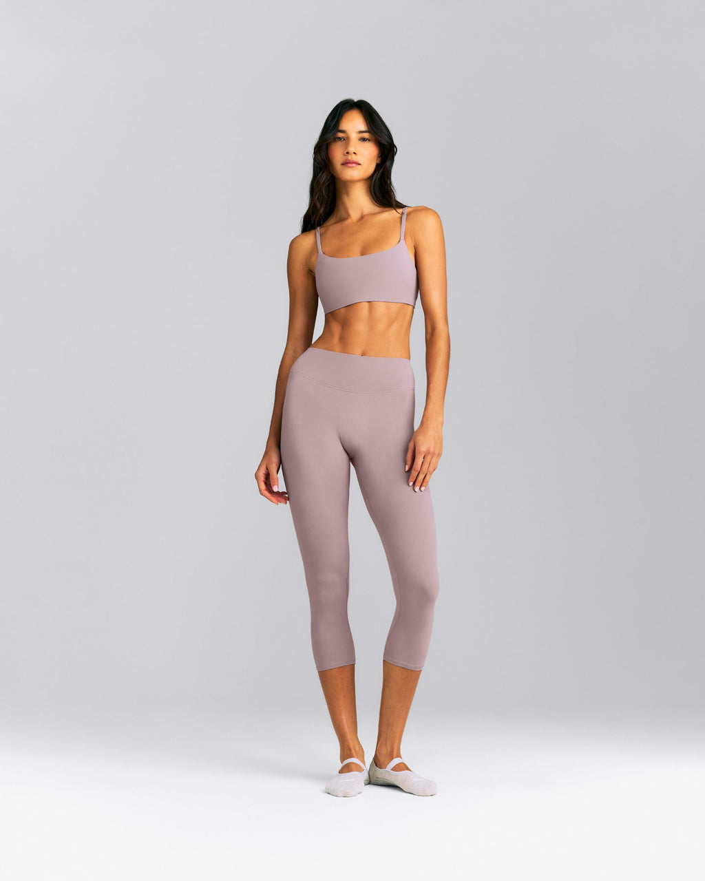 SoftMotion™ 3/4 Length Leggings New Branding | Dusty Purple