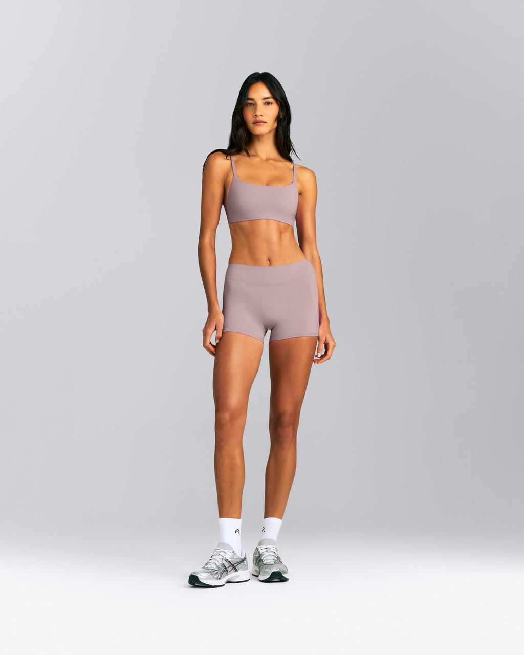 SoftMotion™ Mid Rise Micro Shorts 4" New Branding | Dusty Purple