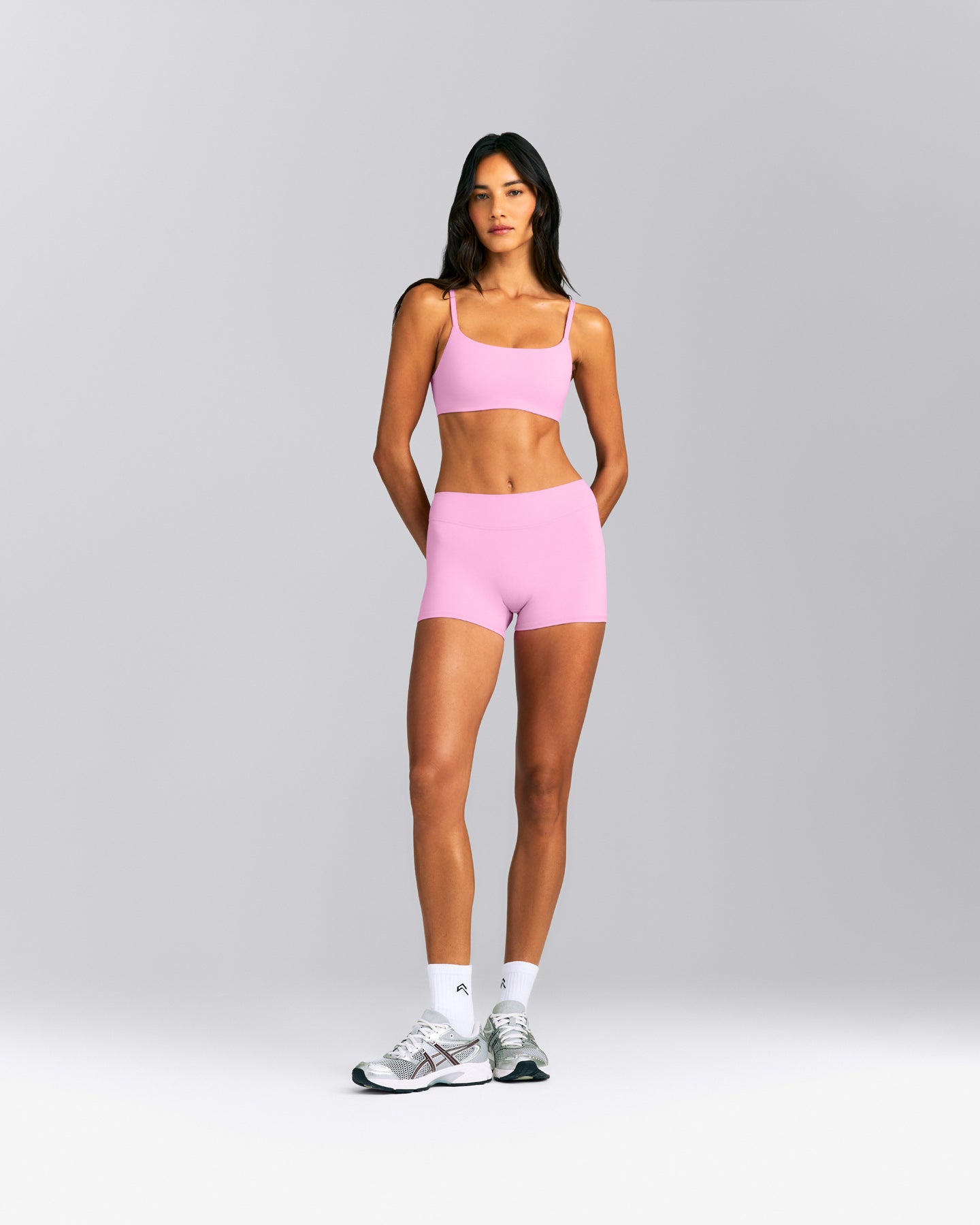 SoftMotion™ Mid Rise Micro Shorts 4" New Branding | Rose Pink