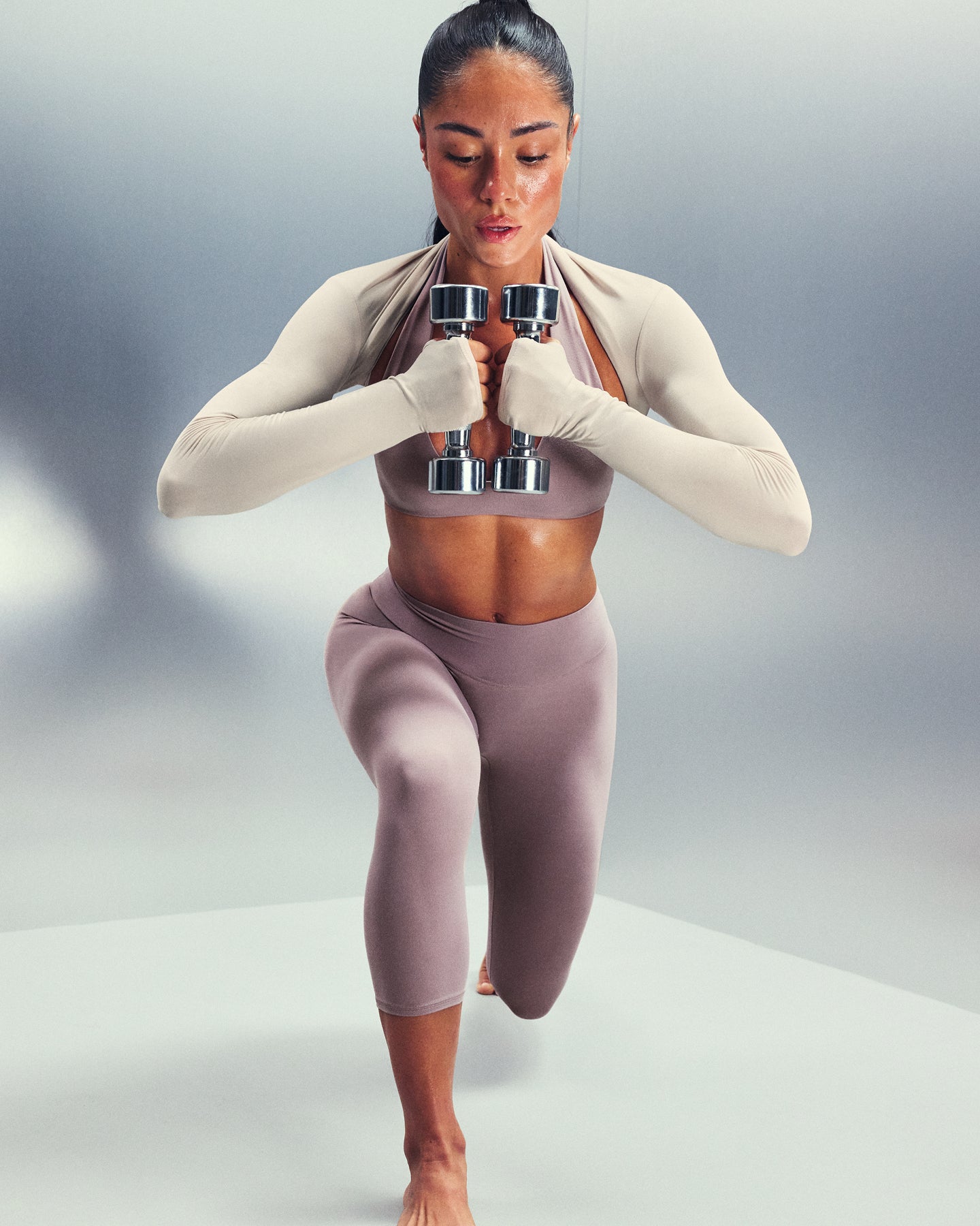 SoftMotion™ 3/4 Length Leggings New Branding | Dusty Purple
