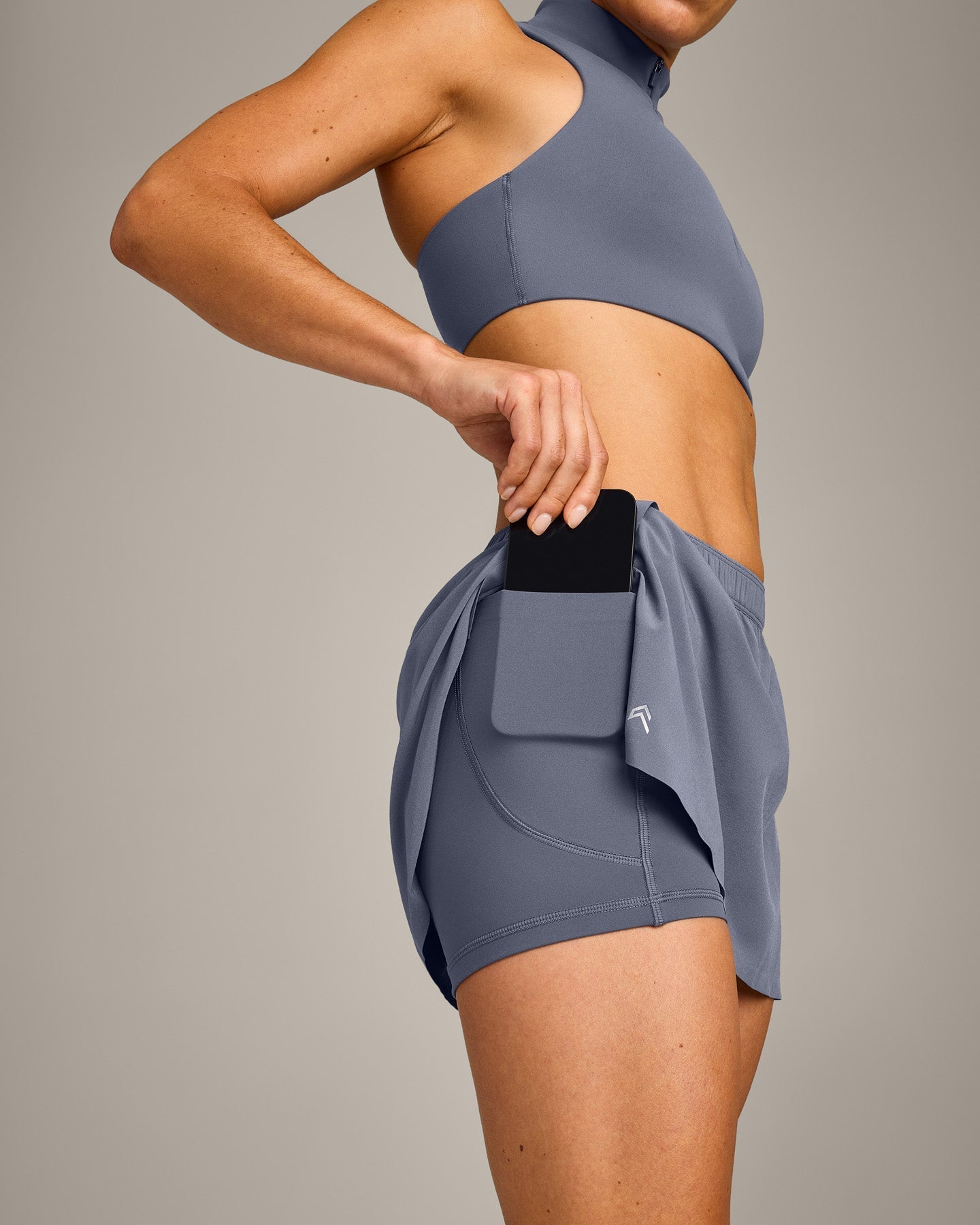 AirMove™ Skort with Pockets New Branding | Granite Blue