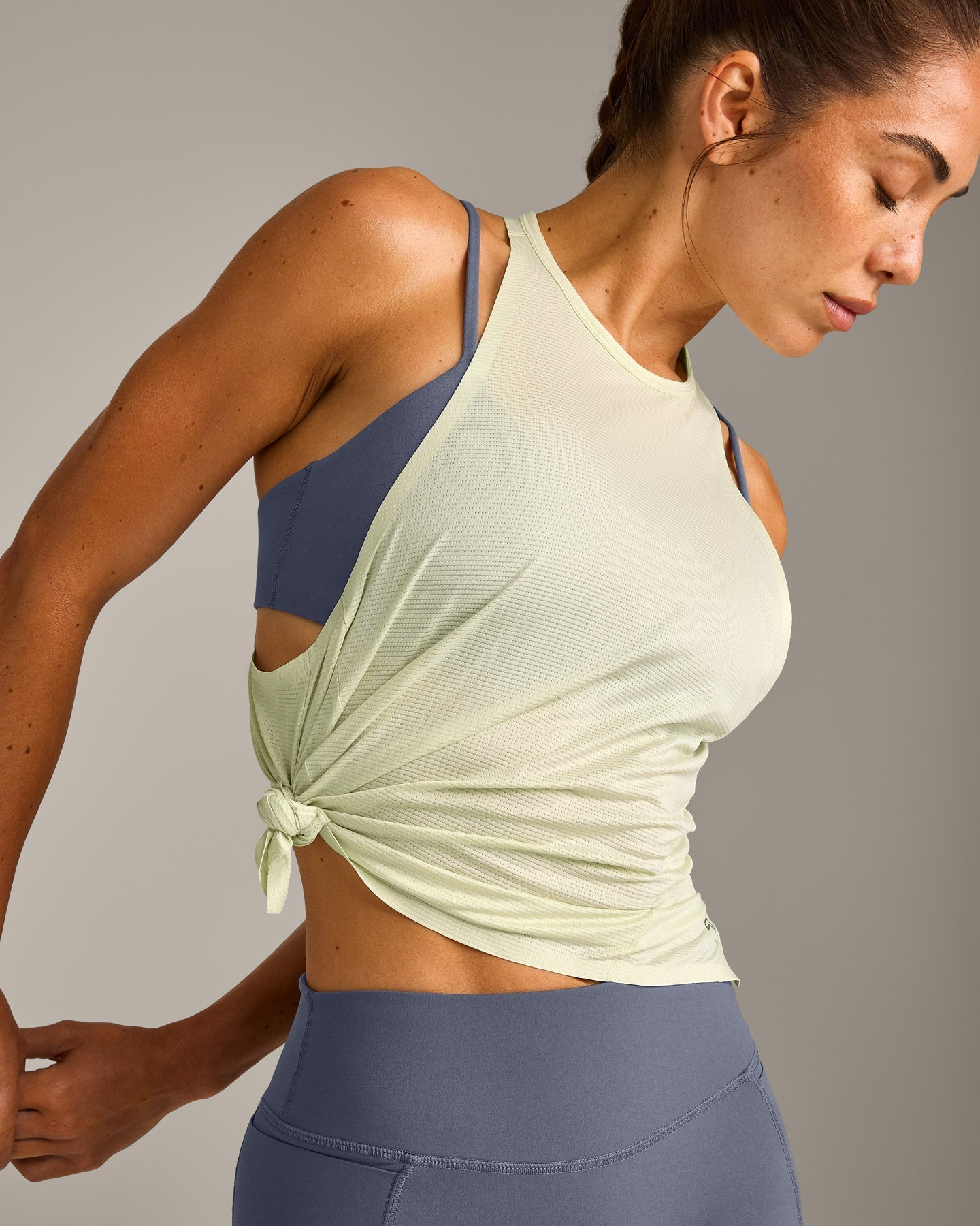 PrecisionMove™ Drop Armhole Tank Top | Meadow Mist Green