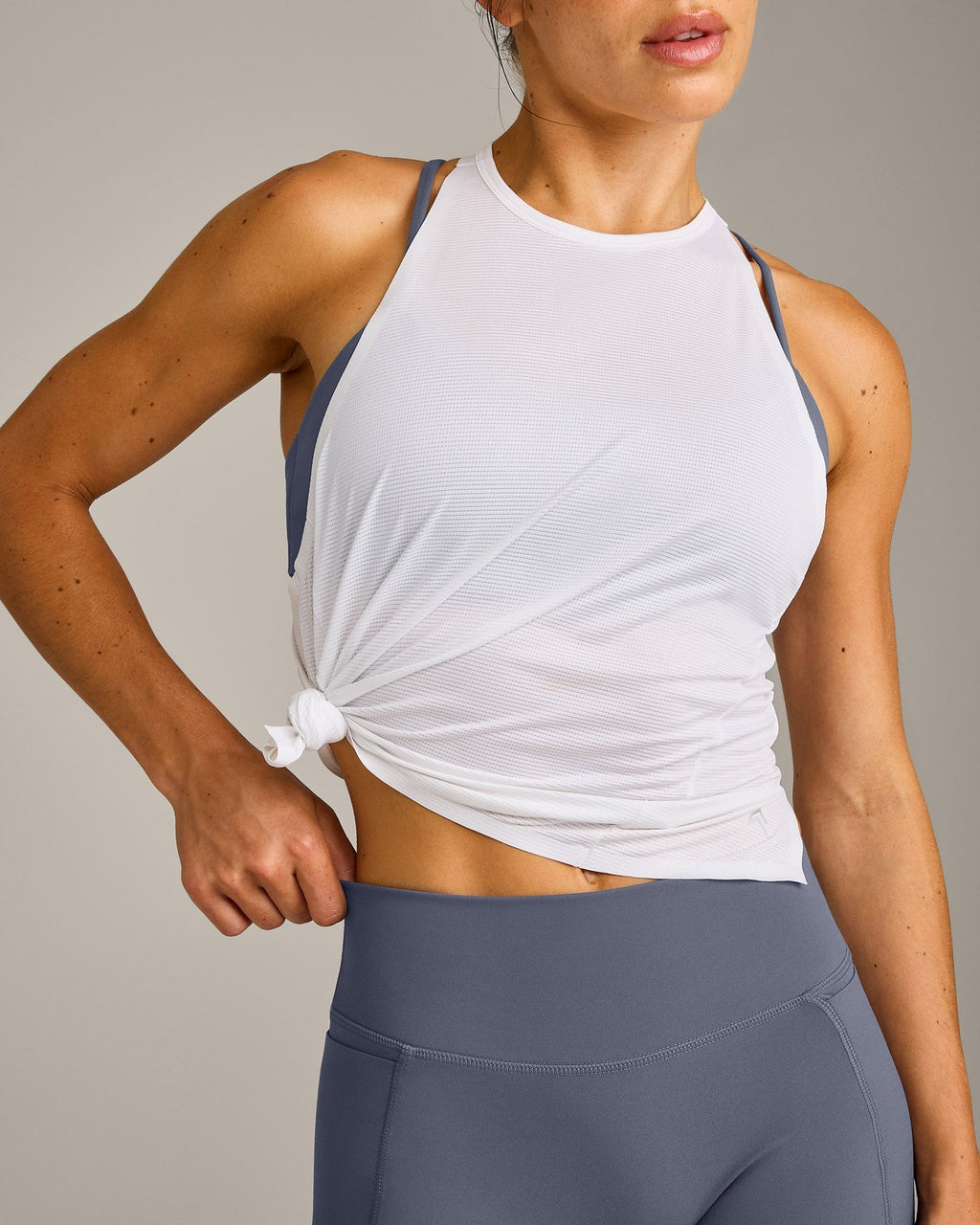 PrecisionMove™ Drop Armhole Tank Top | White