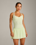 UnifiedMove™ T Back Mid Tank Top with Built in Bra Shelf New Branding | Meadow Mist Green