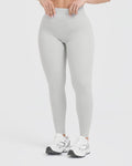 Timeless High Waisted Leggings | Light Gray