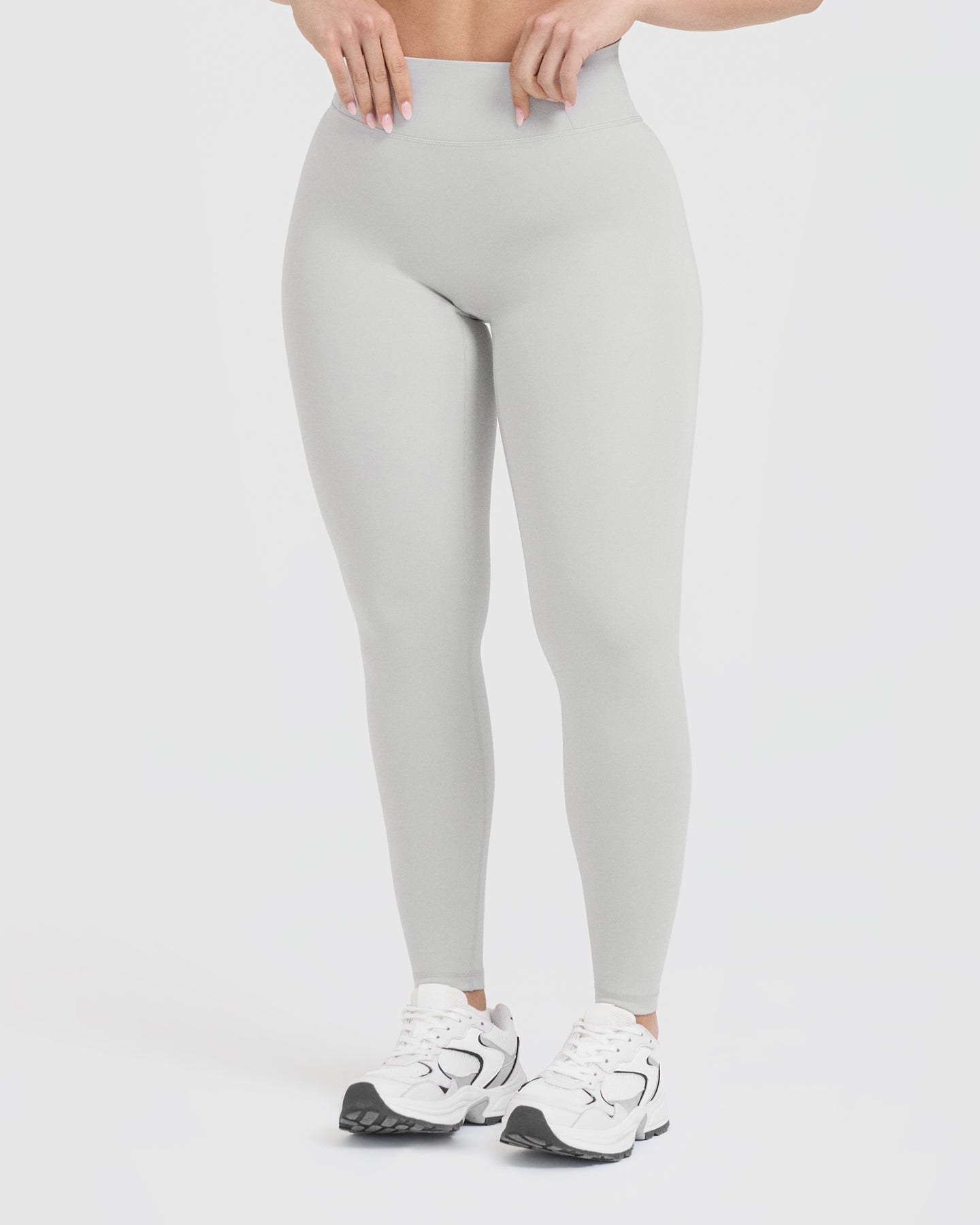 Timeless High Waisted Leggings | Light Gray