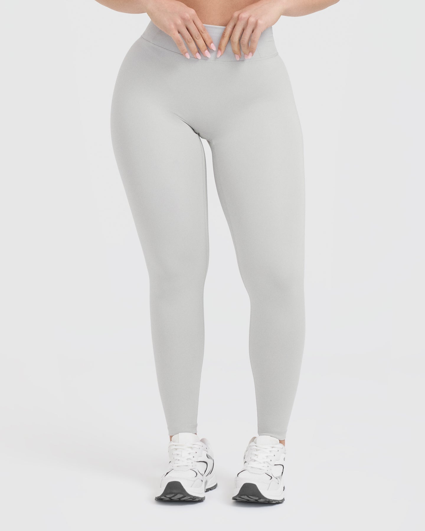 Timeless High Waisted Leggings | Light Gray