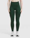 Timeless High Waisted Leggings | Pine Green