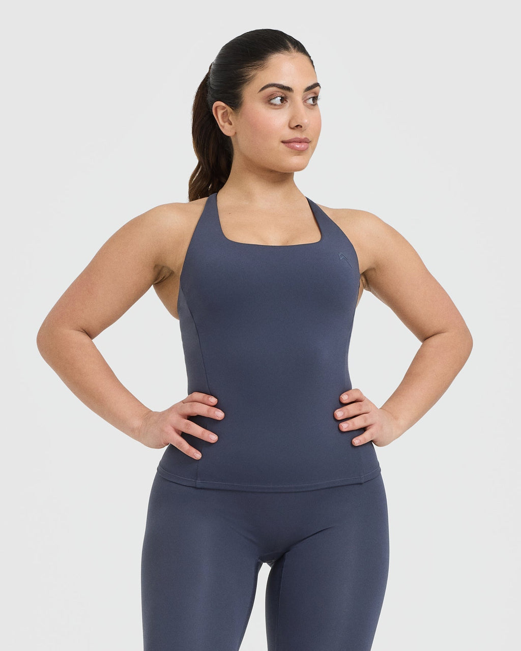 Timeless Square Neck Tank Top | True Blue