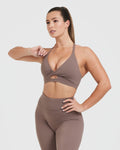 UnifiedMove™ Twist Sports Bra | Cool Brown