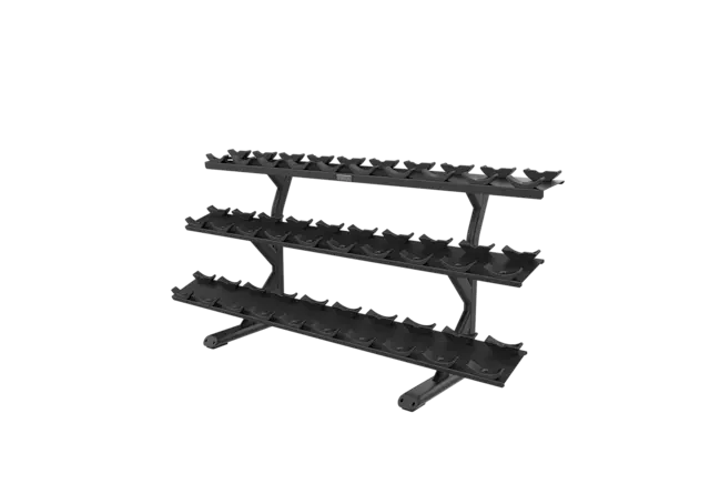 Vitality™ Series Strength Benches & Racks Line - VBR 6815  - 3 Tier 15 Pair Saddle Tray